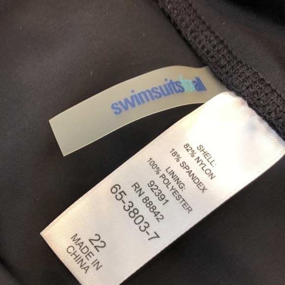 Swimsuits for All Black Bikini Lined Boy Short Swimsuit Bottom - Shorts 22 - Picture 5 of 8